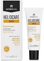 Солнцезащитный крем-флюид для всех типов кожи Heliocare 360 Fluid Cream SPF50+ Cantabria Labs 50 мл