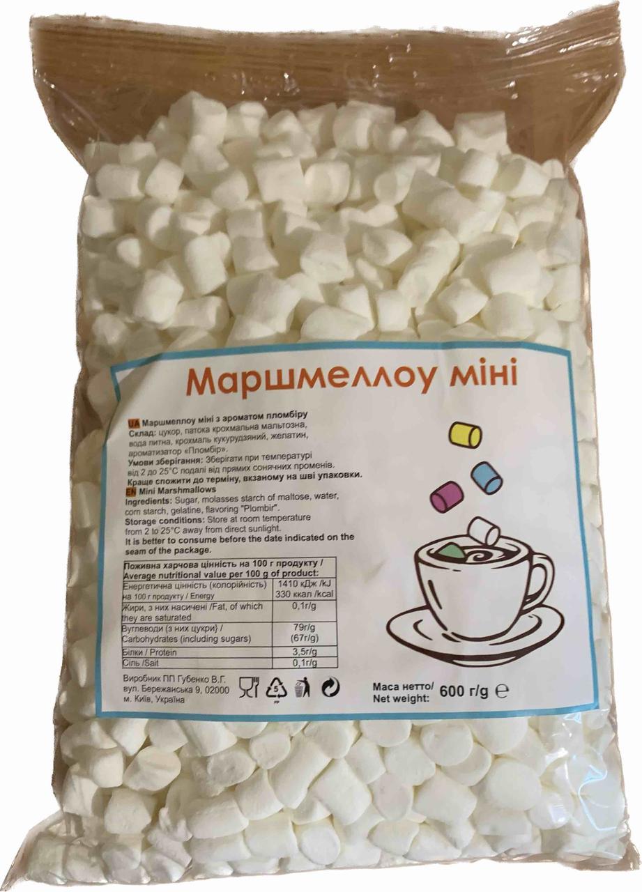 Зефір Маршмелоу білий «Mini Snowy Mallows» 600 гр