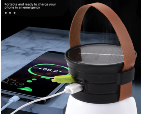 Лампа-фонарь аккумуляторная ZJ-1158 с солнецной батареей Лампа-фонарь аккумуляторная ZJ-1158 с солнецной батареей