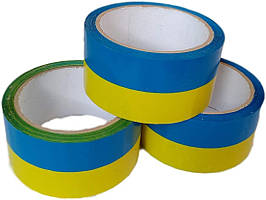 Скотч пакувальний логотип Прапор (50 метрів, ширина 48мм, 40 мкм)