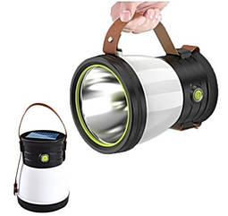 Лампа-ліхтар акумуляторна ZJ-1158 із сонячною батареєю. Кемпінговий ліхтар-лампа