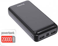 Павербанк ColorWay Slim 20000mAh Black (CW-PB200LPD2BK)