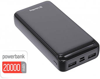 Павербанк ColorWay Slim 20000mAh Black (CW-PB200LPD2BK)