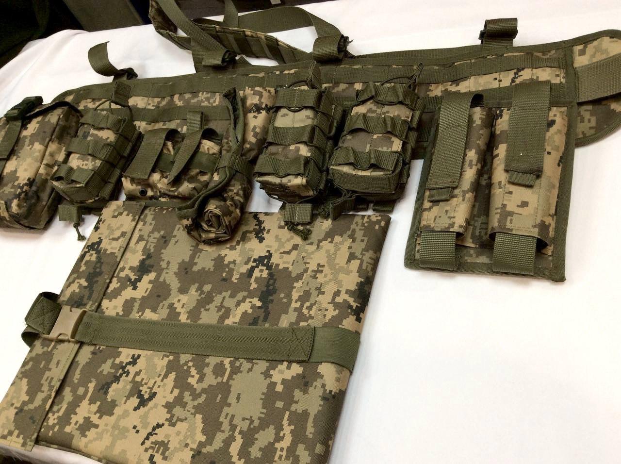 РПС комплект з підсумками 7шт та сидіння PRO maxi розвантажувальна система. Піксель