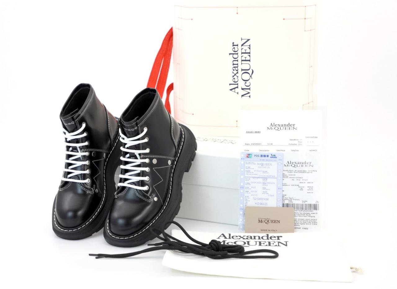 Жіночі Черевики Alexander Mcqueen Tread Slick Boots Black 36-37-38-39-40-41