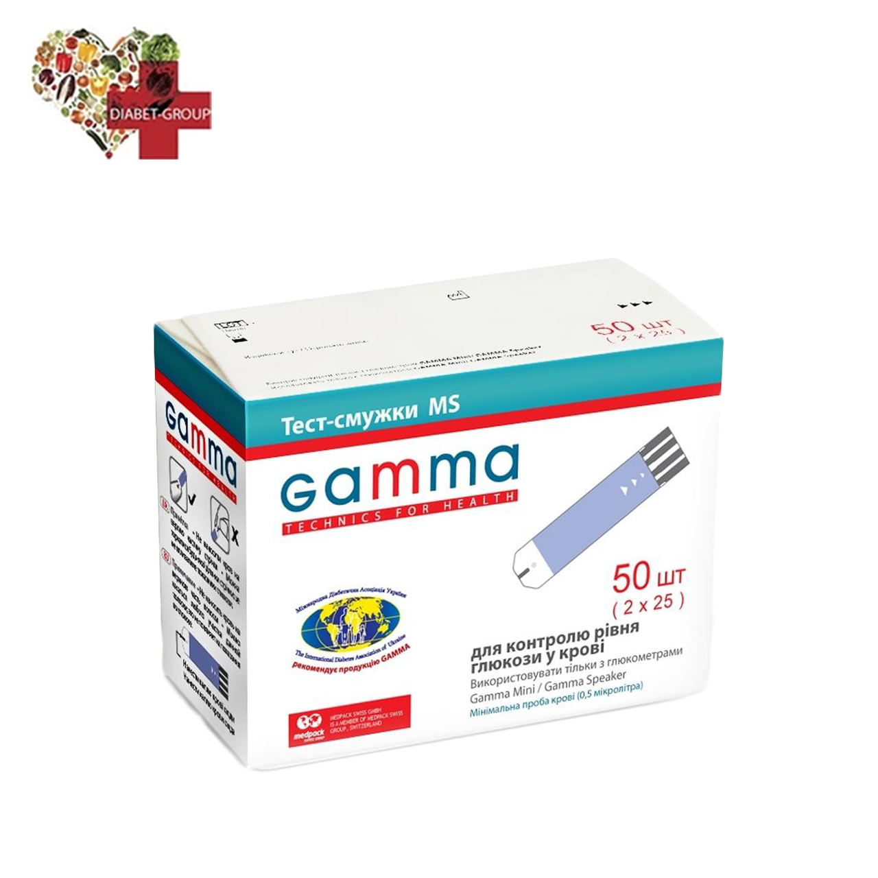 Тест-смужки GAMMA MS 50