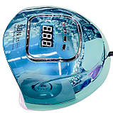 UV/LED дзеркальна лампа - SUN X5 Max Chrome для манікюру і педикюру, 120 Вт. Blue, фото 2