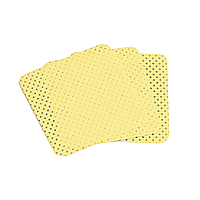 Салфетки для маникюра 10 х 10 см Тимпа 50 шт нарезная желтая сетка