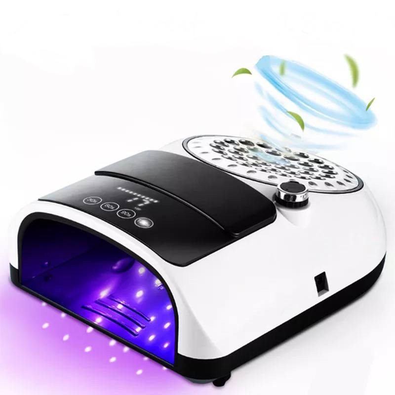 UV/LED лампа + витяжка 2в1 (набір) BQ-666 для сушіння та збору манікюрного пилу, лампа - 96 Вт., витяжка - 100 Вт.