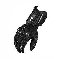 Мотоциклетні рукавички шкіряні з захистом кісточок Furygan М довгі чорний