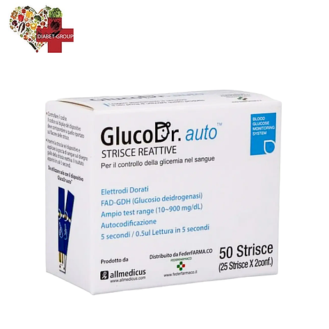 Тест-смужки GlucoDr auto 50 шт., фото 1