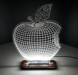 Світильник акриловий, яблуко 31 х 23 см (АСВА5-03)