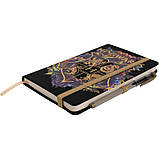 Блокнот Гоґвортс Гаррі Поттер Axent Partner Hogwarts (середній, у клітинку, чорниий з принтом), фото 5