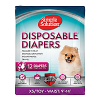 Гигиенические подгузники для животных Simple Solution Disposable Diapers Х-Small мини 12шт ХS (ss10650)