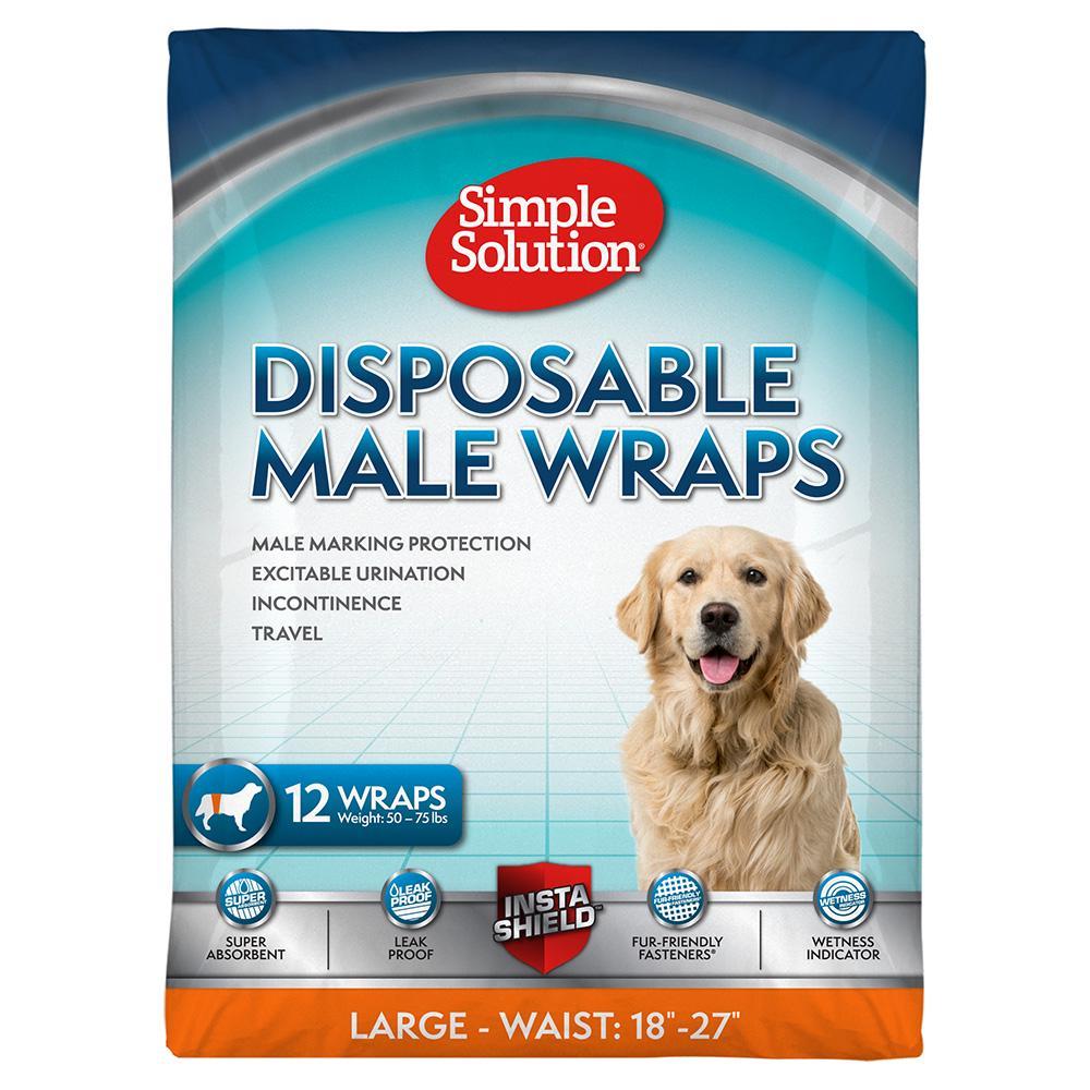 Вологопоглинаючий пояс для собак Simple Solution Disposable Wrap for Male Dogs для великих порід (ss11539)