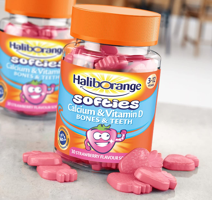 Кальцій Д3 для маленьких дітей Haliborange Softies Calcium & Vitamin D Bones & Teeth 30 желейки