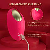 Смарт вакуумний стимулятор у трусики JOS Pimpit (5+10 режимів) - Рожевий - Смарт вібратори, фото 4