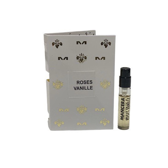 Оригінальний пробник Mancera Roses Vanille 2ml жіночі парфуми, східний шлейфовий аромат з нотою ванілі, фото 1