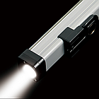 Лампа-фонарь для кемпинга 2в1 ручной аккумуляторный с USB, магнитом и крючком / Мощный светильник для СТО, фото 4