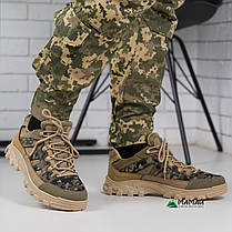 Тактичні чоловічі кросівки під форму для ЗСУ койот Cordura, фото 6