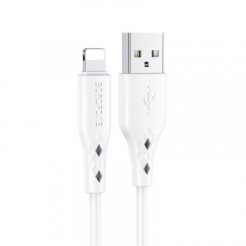 Кабель Borofone BX48 USB - Lightning 2.4A/1m (Білий)