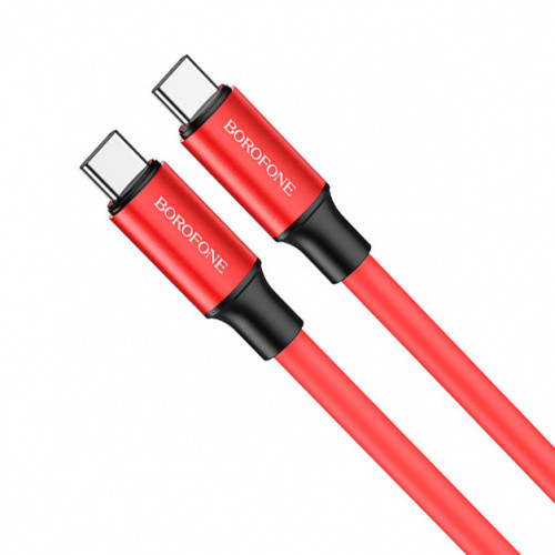 Кабель Borofone BX82 Type-C - Type-C (PD) 60W 1m (Червоний)