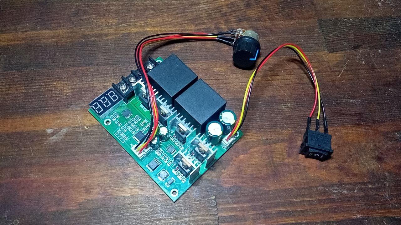 ШИМ-регулятор скорости электродвигателя беcкорпусной DC 9-60V 60A ...