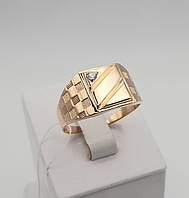 Печатка чоловіча з червоного золота
