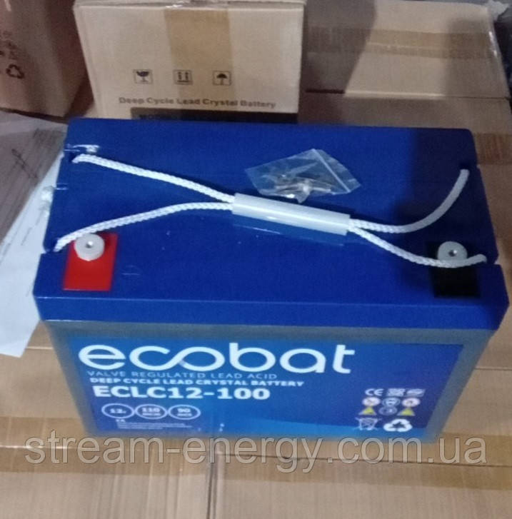 Аккумулятор Ecobat ECLC12-100 AGM для ИБП 100ач, для квартиры, дома ...