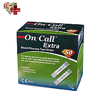 Тест-полоски On Call Extra (Он Колл Экстра) 50 штук