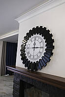 Часы стеклянные «Дзыгар» декоративные (черный и белый Лакобель)