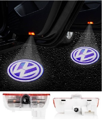 Штатна LED-підсвітка дверей із логотипом Фольцваген Volkswagen Passat B6 B7 B8 CC GOLF
