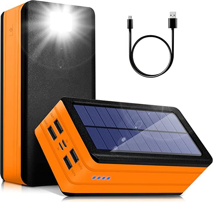 Павербанк Solar Power Bank PS-400 - 50000mAh с Солнечной Панелью с ...