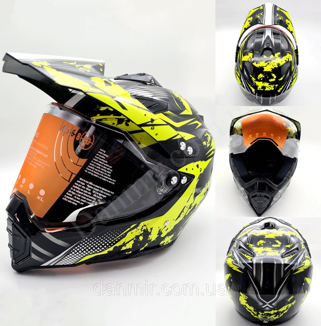 Мотошолом кросовий Dual Sport Н124XS
