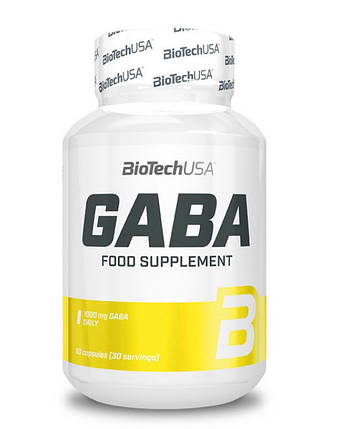 Габа BioTech GABA 1000 mg BioTech 60 caps, фото 2