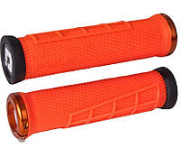 Грипсы ODI Elite Flow, V2.1 Lock On, Brt Orange w/Orange Clamp, оранжевые с оранжевыми замками