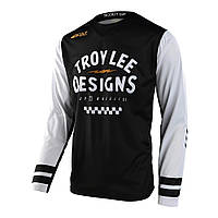 Мото джерси TLD Scout GP Jersey RIDE ON [BLACK/WHITE] LG