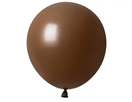 Латексна повітряна куля гігант без малюнка Balonevi Коричнева, 18"