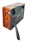 Потужний портативний радіоприймач Everton RT-306 FM/AM/SW/Bluetooth/USB з ліхтариком, фото 6