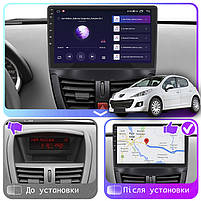 Штатна магнітола 9" Lesko для Peugeot 207 I Рестайлінг 2009-2015 4/64Gb CarPlay 4G Wi-Fi GPS Prime Пежо 7 шт., фото 2