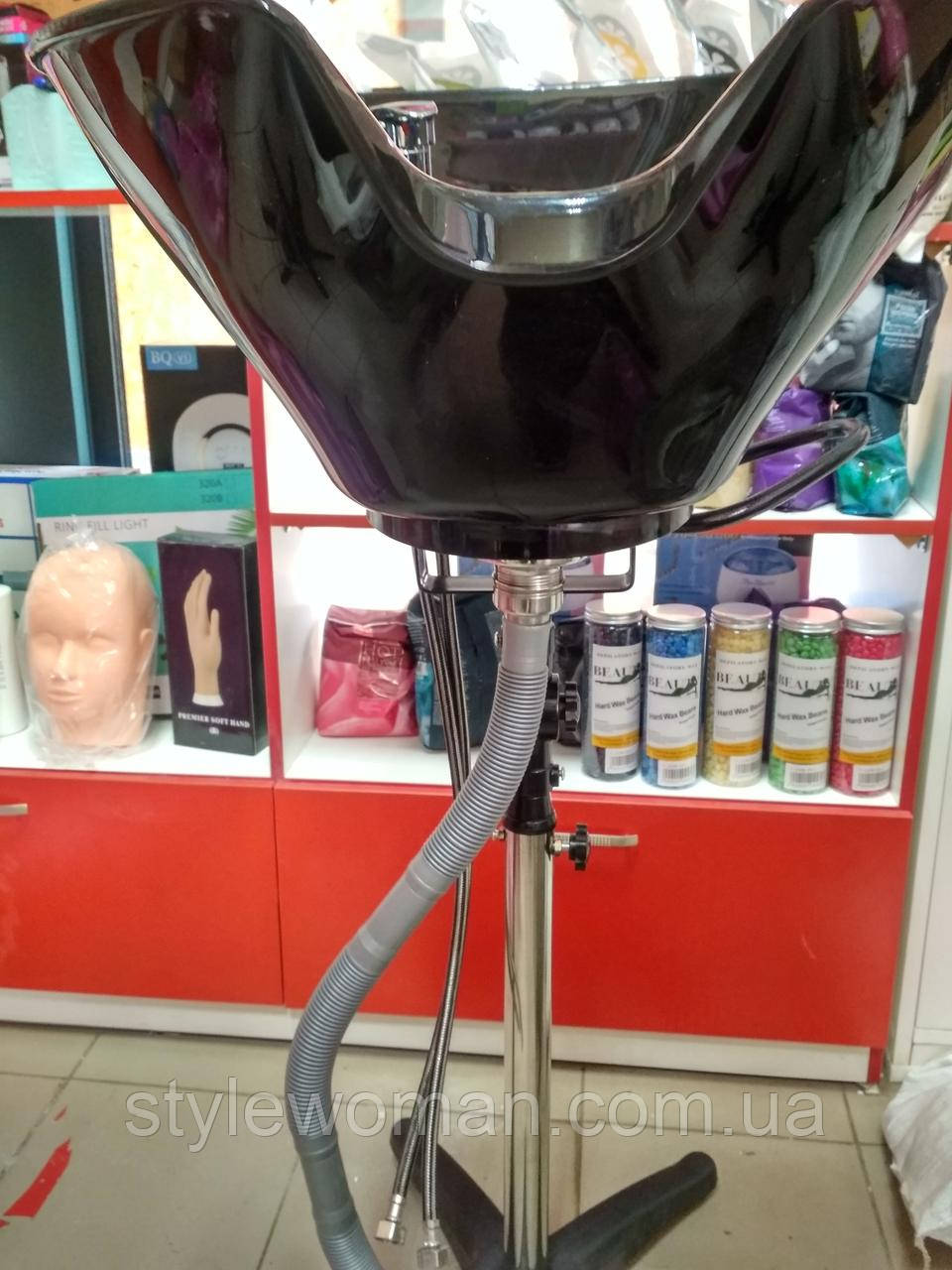 Мойка парикмахерская пластиковая черная #236 с сантехникой - фото 3 - id-p573590829