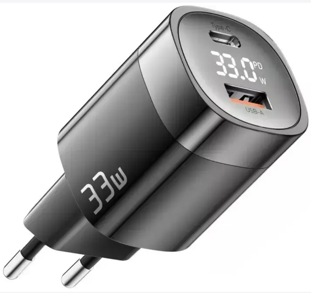 Блок живлення заряджання для телефона смартфона айфона essager 33 W 33 вт заряджання usb type a type c gan ган