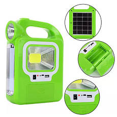 Світлодіодний ліхтар кемпінг на сонячній батареї 6399-А 2LED+COB, Power Bank, 2 шт АКБ 18650, ЗП micro US, фото 6