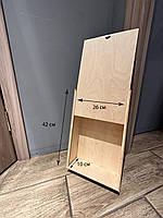 Коробка шухляда з кришкою для речей інструментів з дерева компактна 42х26х10см