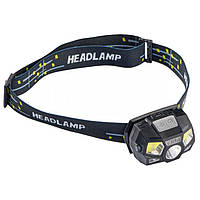 Фонарь налобный с USB зарядкой и датчиком движения Induction Headlamp