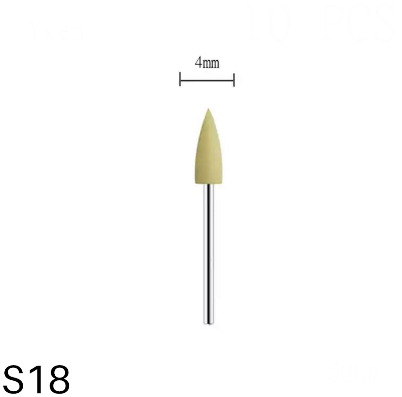 Силіконова насадка (фреза) для полірування та шліфування нігтів S18, фото 1