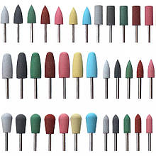 Полірувальна силікнова насадка / Фреза-полірувальник для шліфування нігтів, 1 шт.