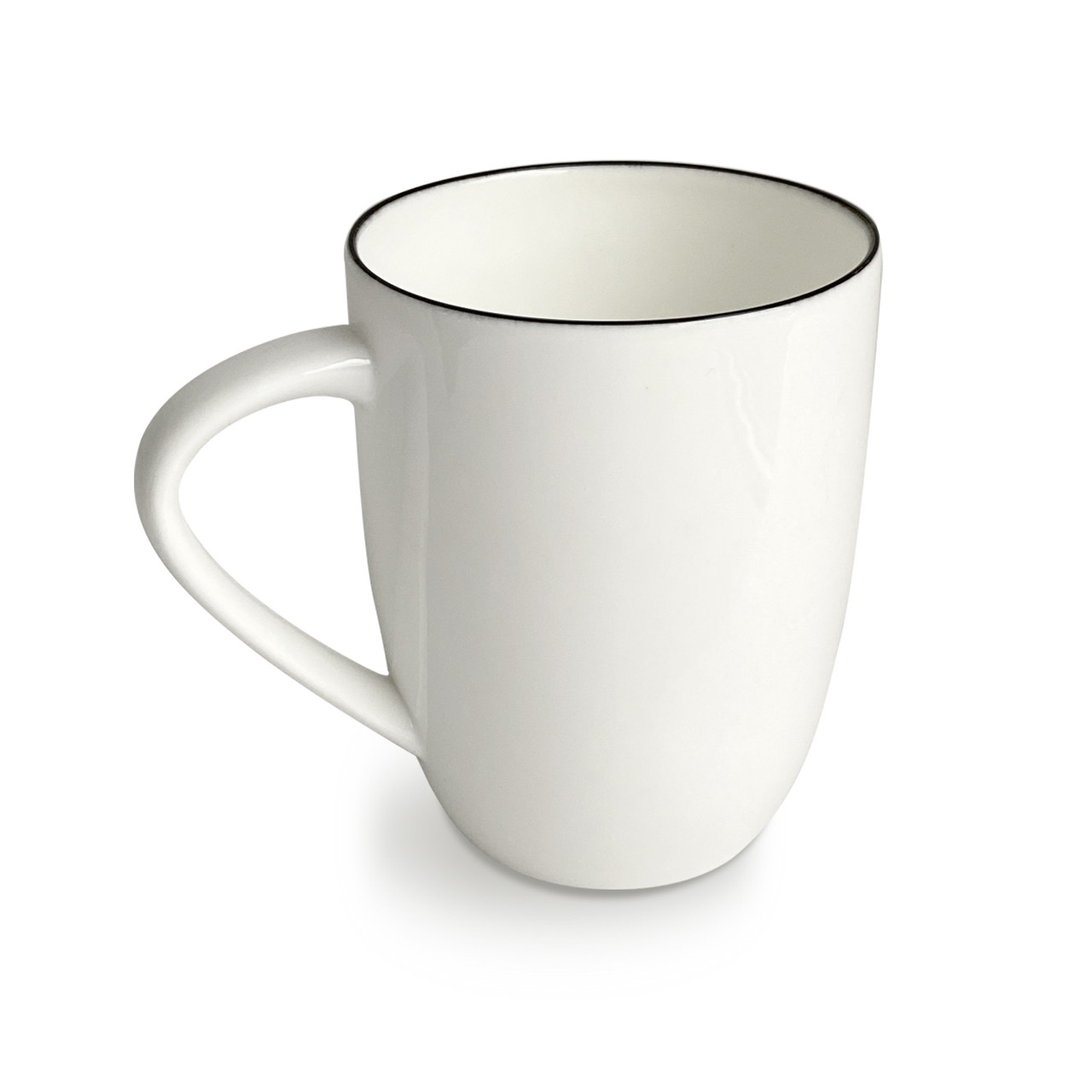 Чашка з кістяної порцеляни Asa Selection A Table Ligne Noire 350 мл 1913113, фото 1