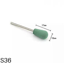 Полірувальна силікнова насадка / Фреза-полірувальник для шліфування нігтів, 1 шт. S36