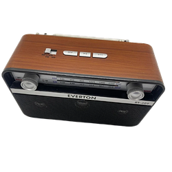 Компактний портативний радіоприймач Everton RT-309 FM/AM/SW/Bluetooth/USB з ліхтариком